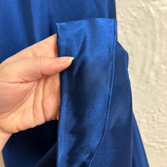 David’s Bridal Elegant Blue Evening Gown - Picture 5 of 9